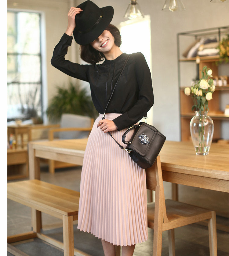 Half Length Elastic Skirt