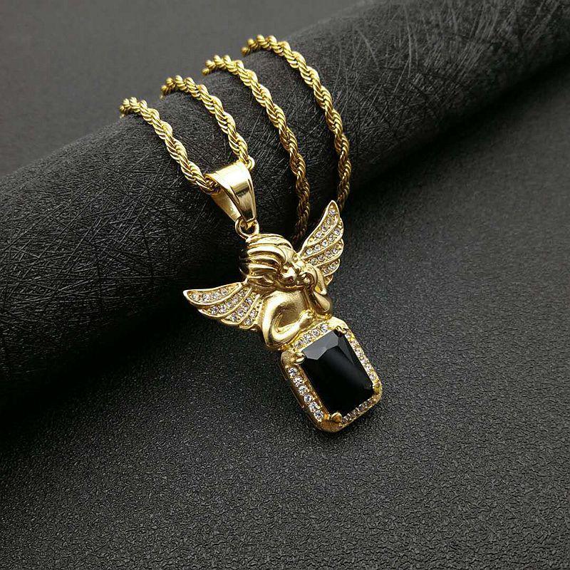 Classic Angel Pendant Necklace