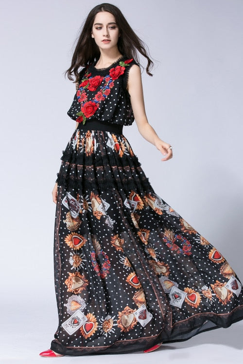 New embroidered flower dress