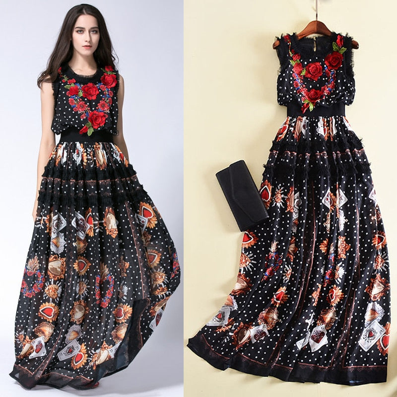 New embroidered flower dress