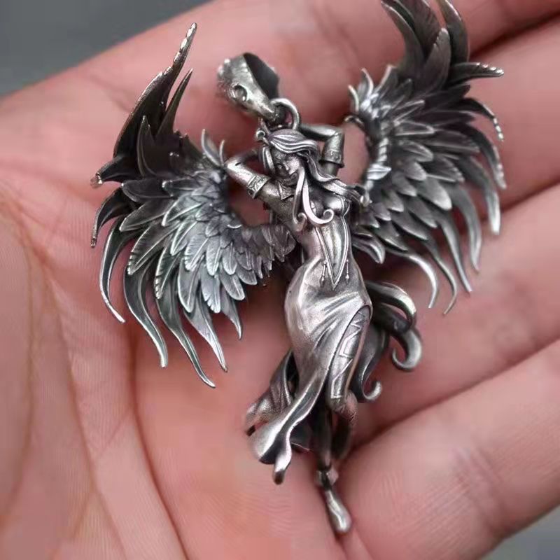 Classic Angel Pendant Necklace