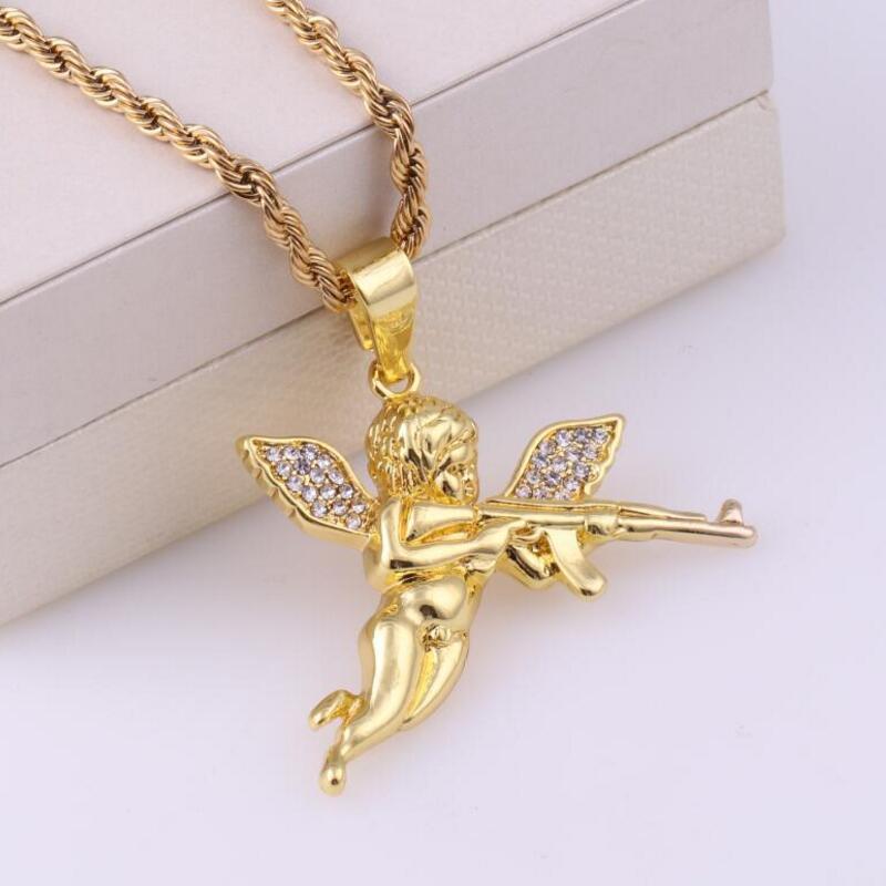 Classic Angel Pendant Necklace