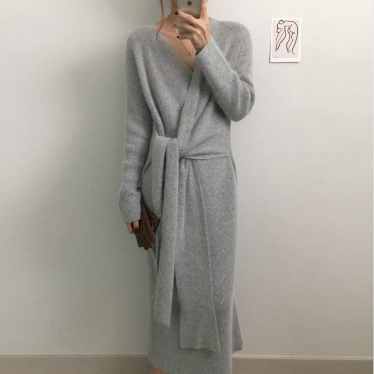 Long Knitting Dress