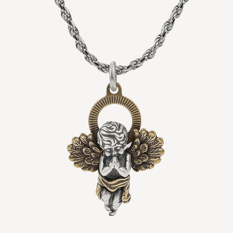 Classic Angel Pendant Necklace