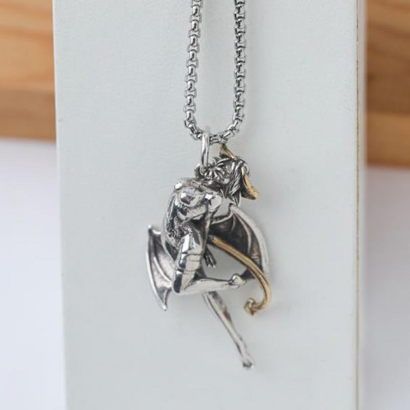 Classic Angel Pendant Necklace