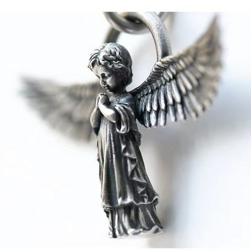 Classic Angel Pendant Necklace