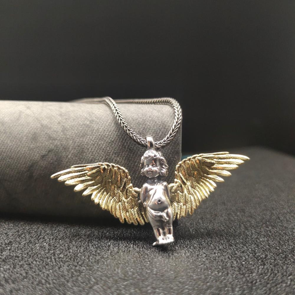 Classic Angel Pendant Necklace