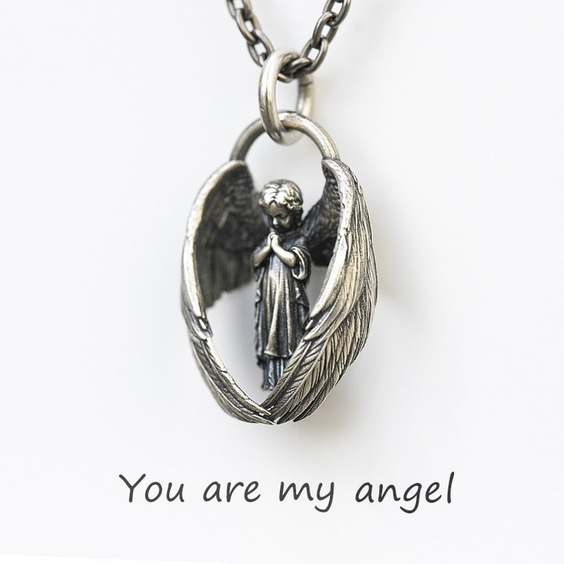 Classic Angel Pendant Necklace