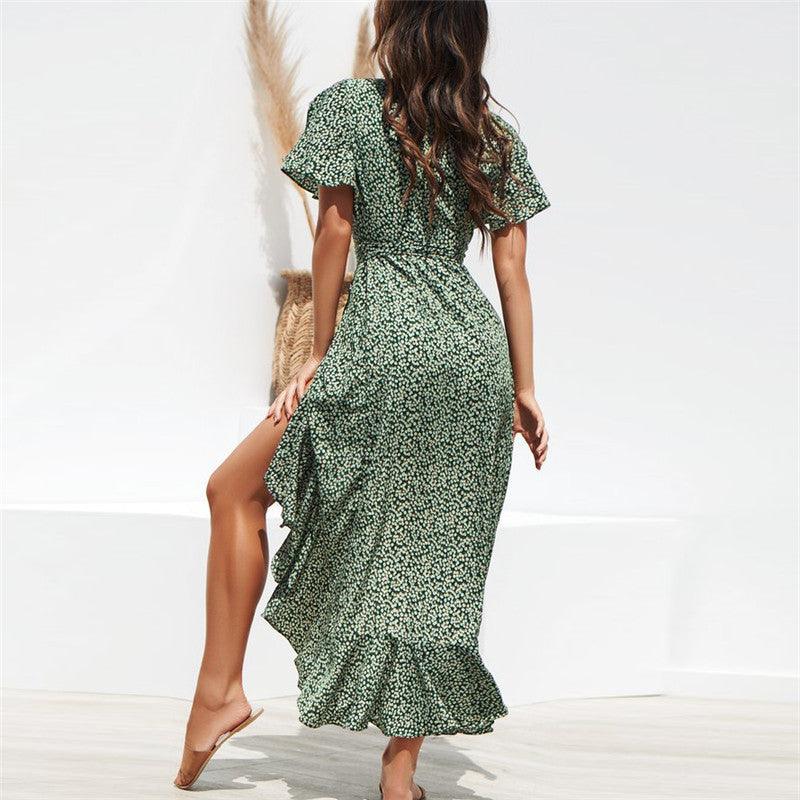 Floral Print Maxi Dresses - SHANIRE