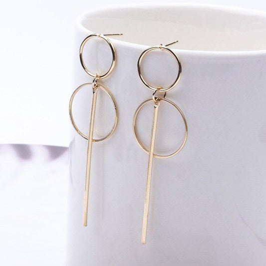 Circle Drop Earrings - SHANIRE