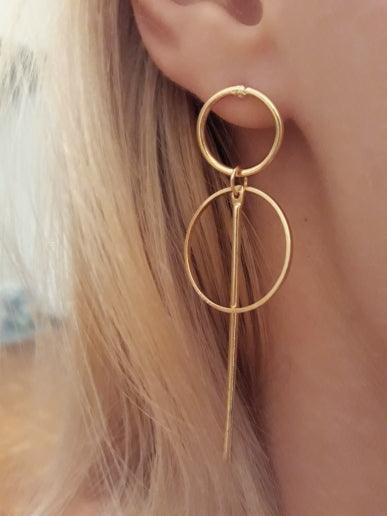 Circle Drop Earrings - SHANIRE