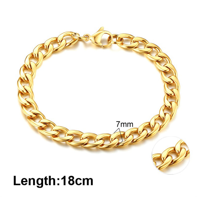 Thick Chain Link Bracelets