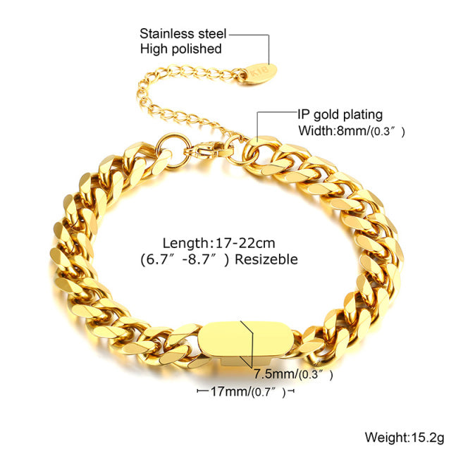 Thick Chain Link Bracelets