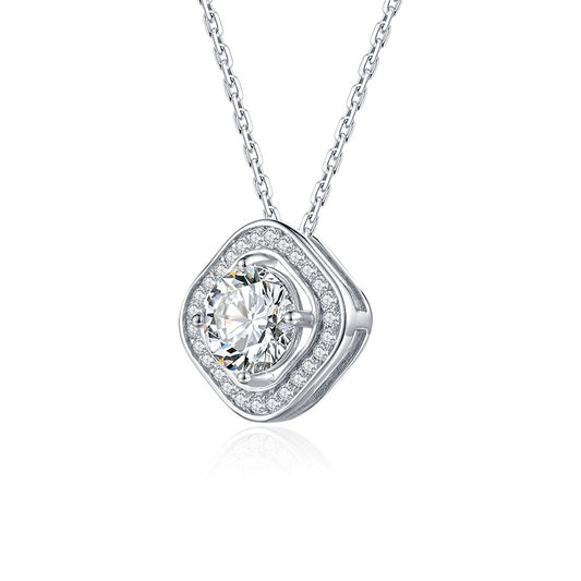 Moissanite Geometric Necklace