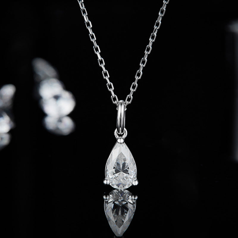 Moissanite Wedding Pendant Necklace