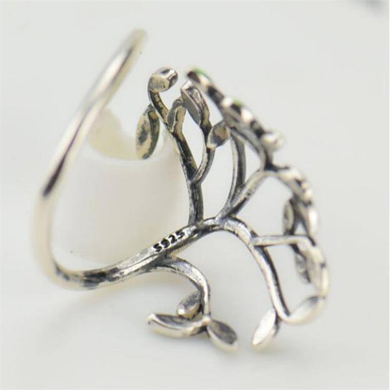 Adjustable Green Leaf Ring - SHANIRE