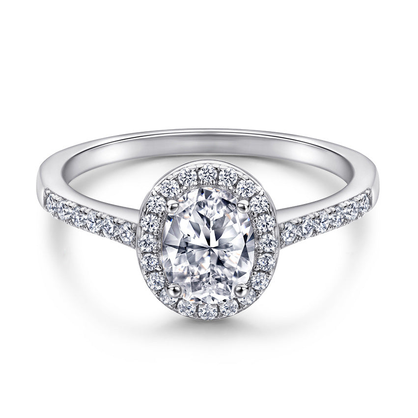 Oval Cut Cubic Zirconia Ring