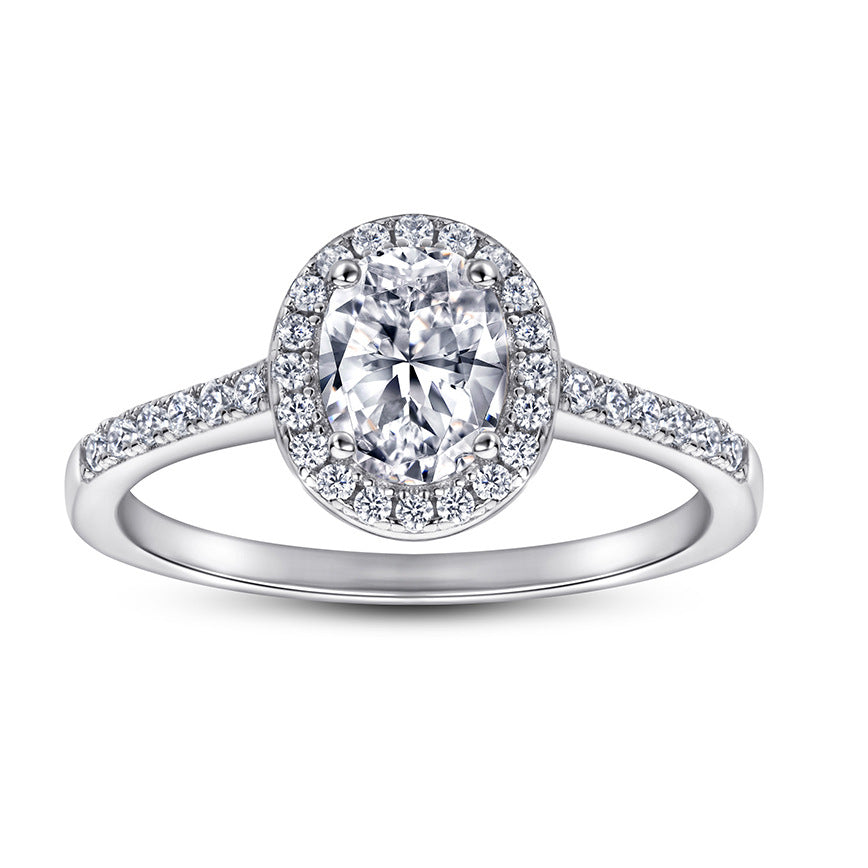 Oval Cut Cubic Zirconia Ring