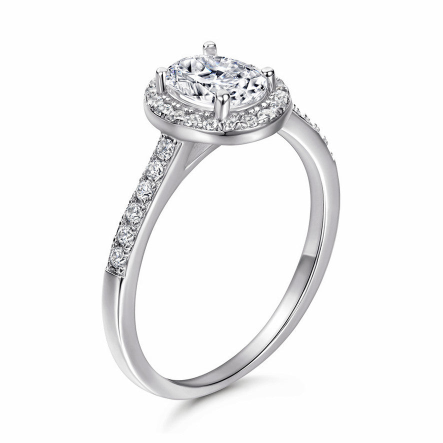 Oval Cut Cubic Zirconia Ring